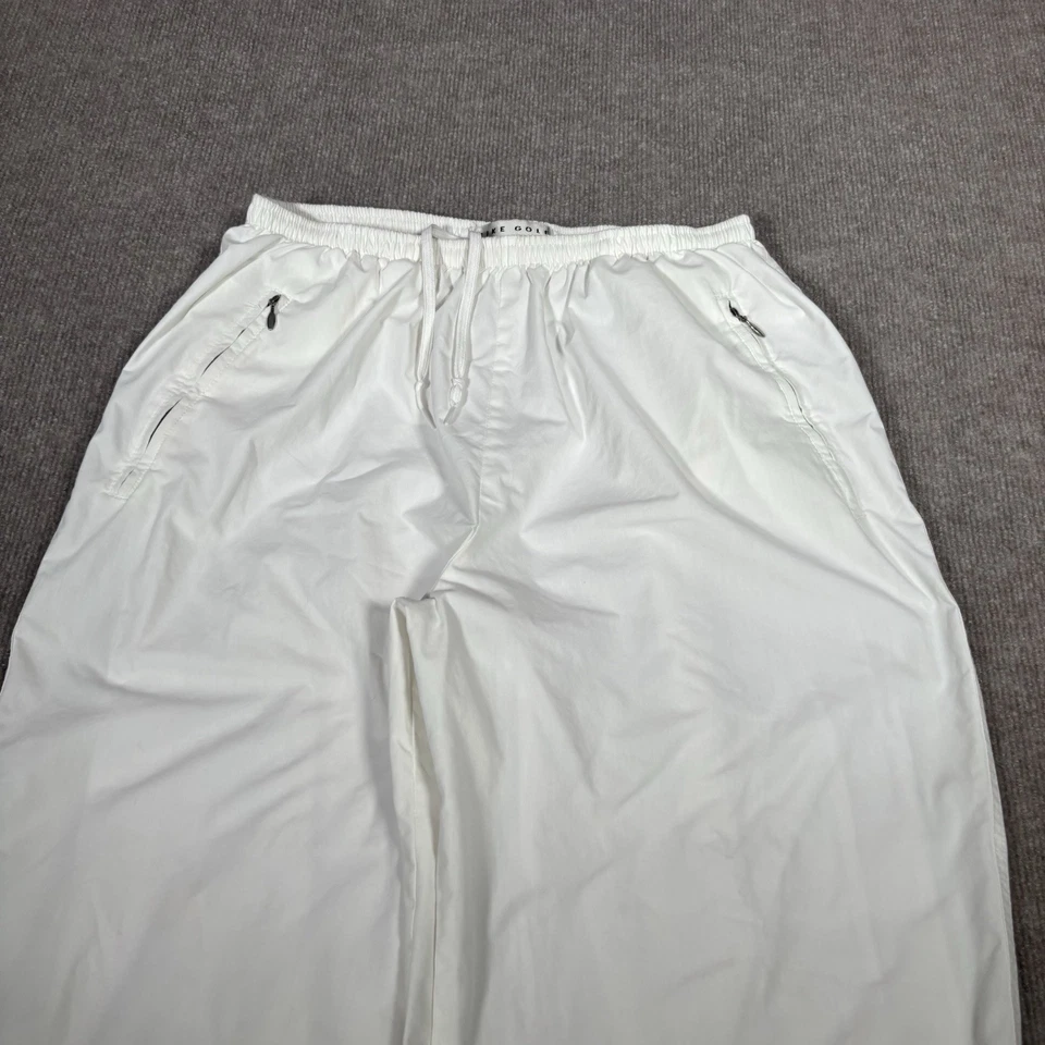 Pantalones de chándal de golf Nike vintage años 90 para hombre L blancos forrados de lana bolsillos con cremallera Foto 2 de 4