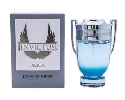 Invictus Aqua by Paco Rabanne Eau De Toilette Spray for Men 3.4 oz NEW IN BOX
