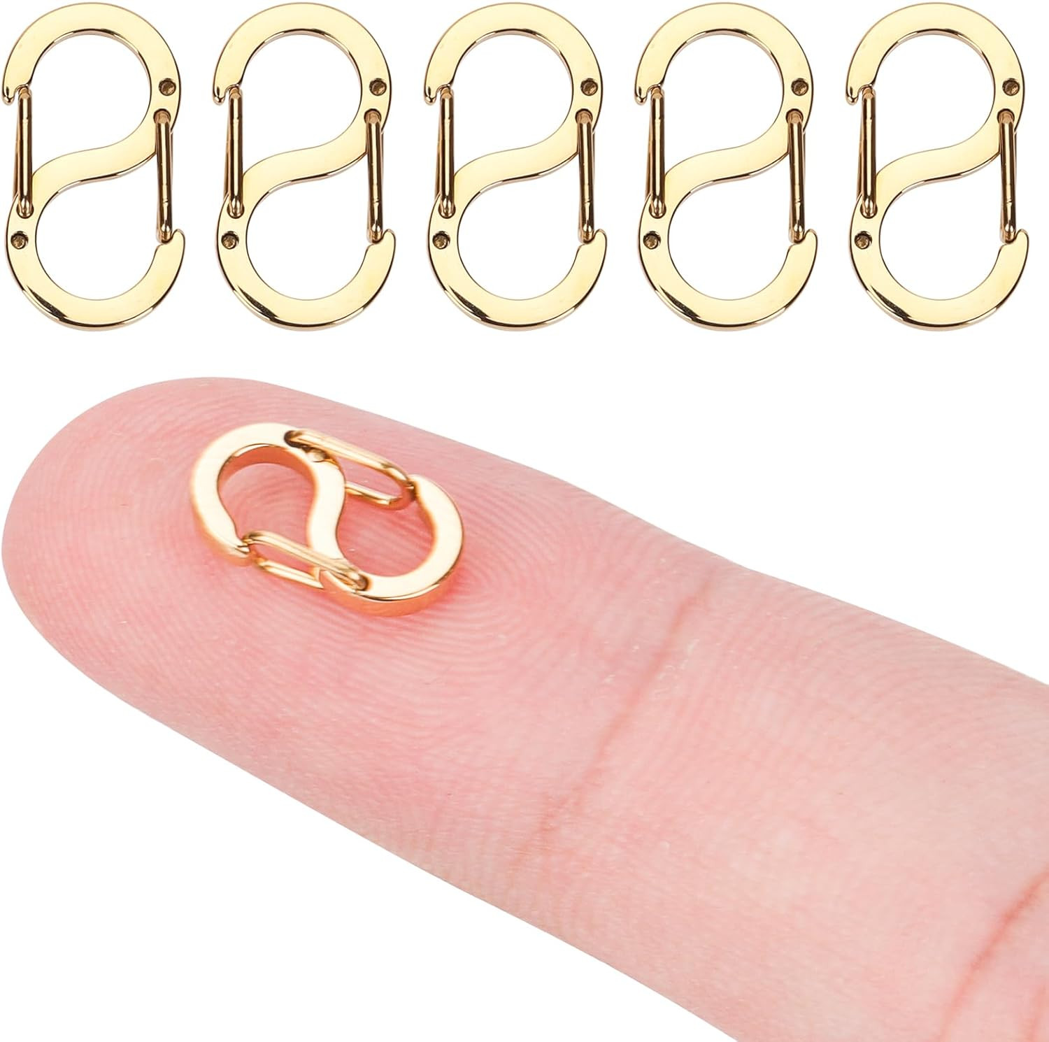 5Pcs Lobster Clasp Double Opening Shorten Clasps, Stainless Steel Necklace Clasp