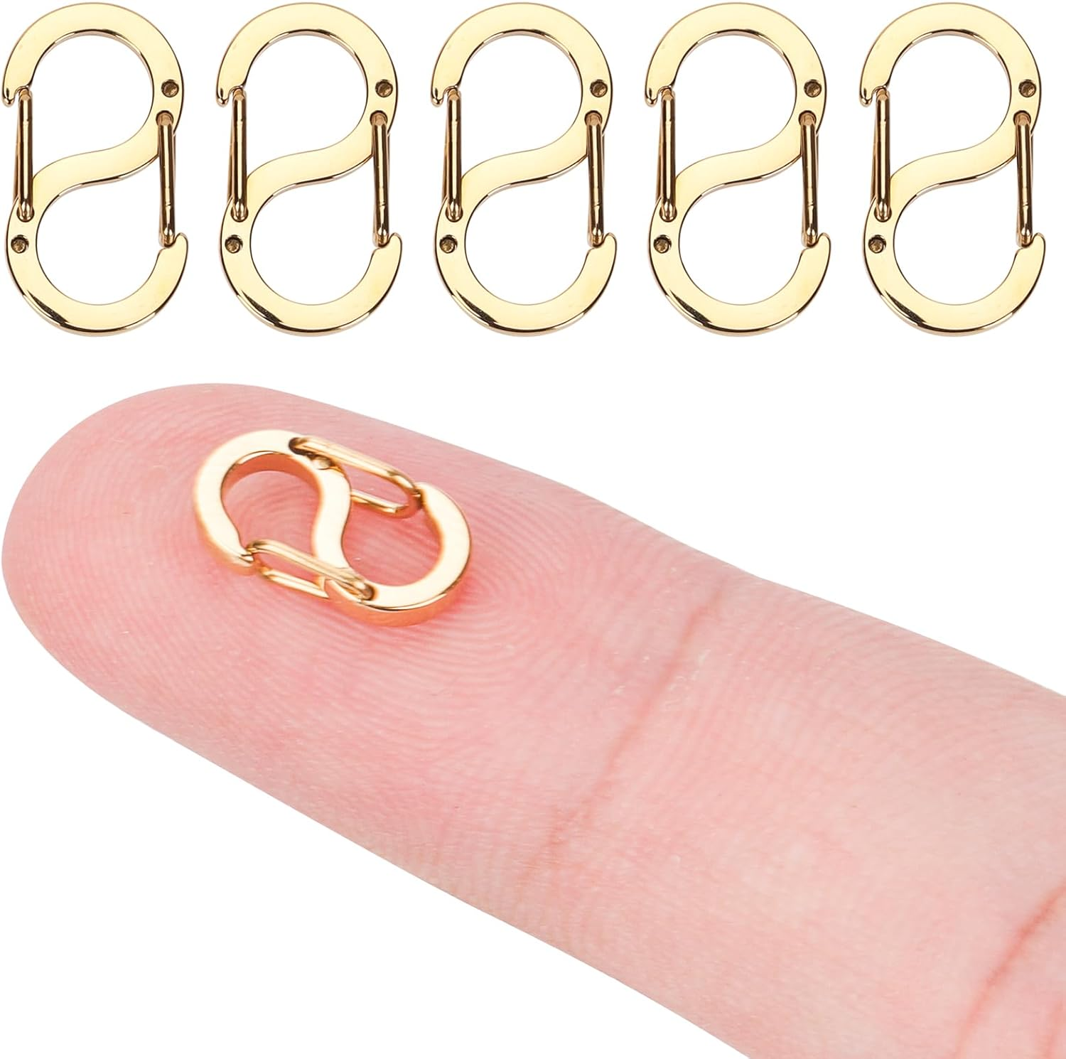 5Pcs Lobster Clasp Double Opening Shorten Clasps, Stainless Steel Necklace Clasp