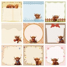 Highland Cow Sticky Notes 9 Pads, 270 Sheets Cute Animal Post It Notes, Memo ...