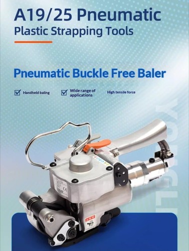 Utensile per reggiatura pneumatico A19/25 portatile hot-melt completo di reggiatura  - Foto 5 di 28