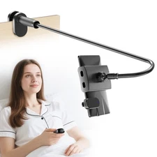 Gooseneck Tablet Holder with Remote Page Turner Hands Free Lazy Arm Stand