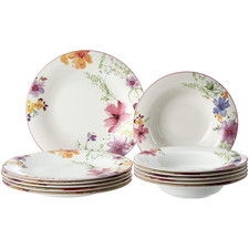 VILLEROY & BOCH Mariefleur Servizio Tavola Piatti 12 Pezzi 6x Piatto Fondo 6x Pi