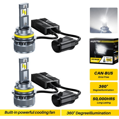 #ad #ad 2X AUXITO 9007 HB5 LED Headlight Bulbs High Low Beam 6500K White Lamp Canbus X5 $200.99