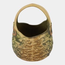 Roseville Imperial I 1924 Vintage Arts And Crafts Pottery Ceramic Basket