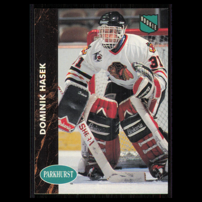 Dominik Hasek Rookie #263 1991 Parkhurst Chicago Blackhawks Hockey