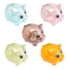 Pig Piggy Bank, Pig Figurine, Ornament, Reusable Piggy Bank, for Adults And Kids