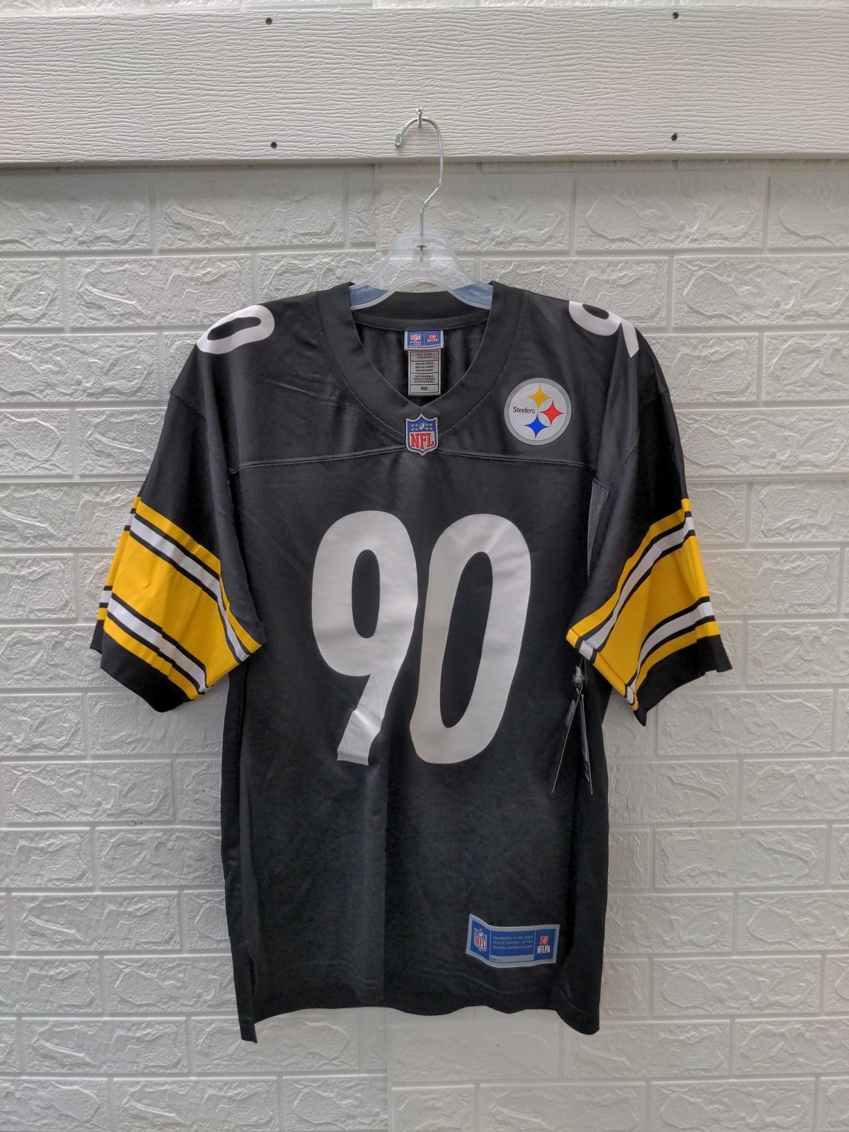 New NFL Men's Pittsburgh Steelers TJ Watt Black Game Jersey Sz M