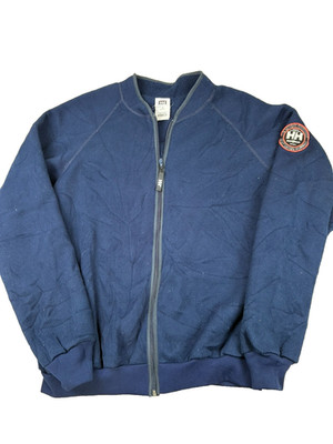 Vintage 90s Helly Hansen Workwear Fleece Jacket   Size L/XL   Retro