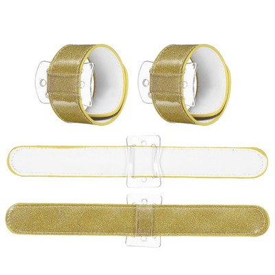 4 elastische Miederringe, goldene Handgelenkarmbänder