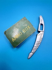Vintage Action Man Accessory Ammo Box and Toy Sword Action Man Diorama