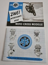 AJS A.J.S. 1956 PROSPECTUS 16 MS 18 S 20 30 16 MC Prospekt Brosch&uuml;re