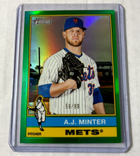 Green Refractor #/99- 2025 Topps Heritage High Number #597- Aj Minter