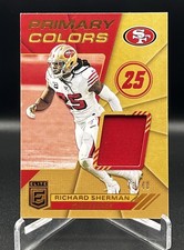 RICHARD SHERMAN 2021 Donruss Elite #PC4 Primary Colors PRIME Jersey /49