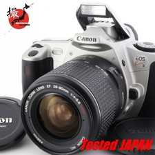 Canon EOS Kiss III AF SLR Film Camera w/ EF 28-90mm Lens Caps Japan Near MINT