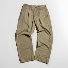 Bills Khakis M2P Pleated Chinos 35x Made in USA Cotton Twill Classic Fit