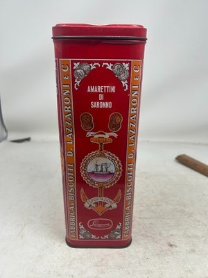 D Lazzaroni & C Amaretti Originali Original Italian Cookies Tin Biscotti 10''