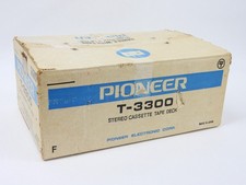 Pioneer T-3300 Vintage Stereo Cassette Tape Deck  Box  Manual looks amazing 