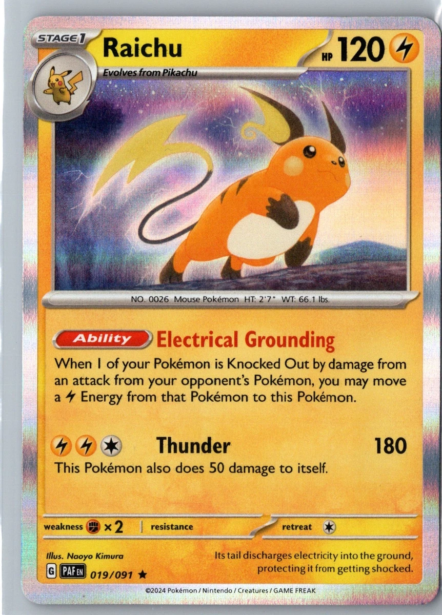 Raichu Pokemon Card for sale