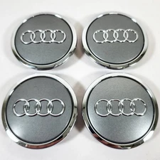 👀 2007-2020 Audi # 58811 / 58792 68mm Wheel Center Caps OE # 4B0601170A SET/4 ✅