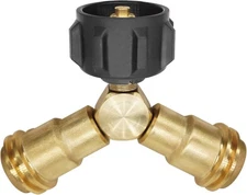 DOZYANT Propane Splitter, 2 Way LP Gas Adapter Tee Connector for 20lb... 