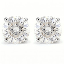 1/4 - 2 Ct T.W. Natural Diamond Studs in 14k ...
