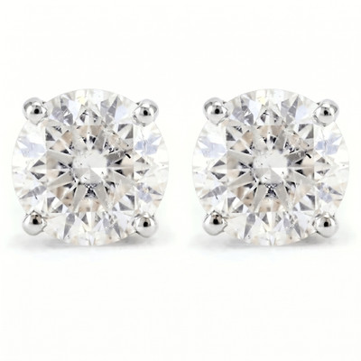 1/4 - 2 Ct T.W. Natürliche Diamant Ohrstecker in 14 Karat Weiß- oder Gelbgold