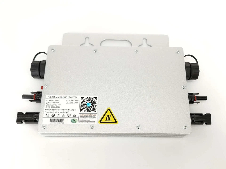 Inverter Solar Grid Tie 800W argento WIFI - Immagine 3 di 4