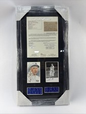 Dazzy Vance Johnny Babich Dual Signed Cut Signature Display JSA LOA XX34632