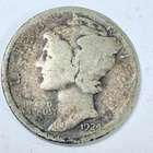 1924 D LIBERTY MERCURY 90% SILVER DIME CIRCULATED COIN #5309