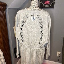 Mini dress Gigi Hadid x Tommy Hilfiger Grey NWT XL