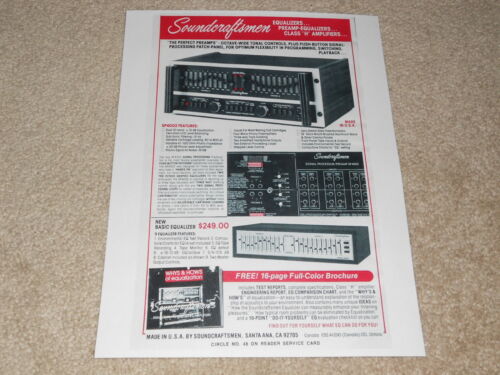 Soundcraftsmen SP4002 Vor / Eq Ad, 1979, 1 Pg ,Brille,Artikel - Bild 1 von 1