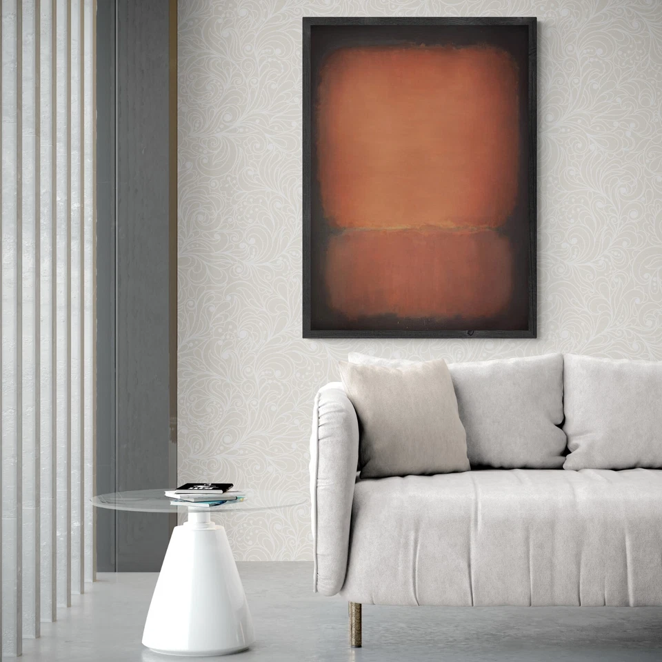 Reproducción Mark Rothko Nº 10 sobre lienzo elástico 31,5"x39,4", impresión 3D premium Foto 3 de 4