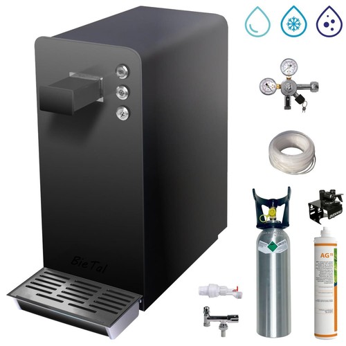 BieTal® Untertisch Sprudelwasseranlage BT-30U - Mit Kühlung & CO2 Flasche