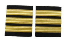 Epaulette Pilot Captain First officer 3 X1/2 Gold 