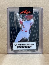 Victor Scott II 2024 Leaf Metal Baseball 1/1 Pre Production Proof