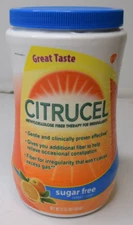 Citrucel Sugar Free Fiber Powder for Occasional Constipation Relief, Orange