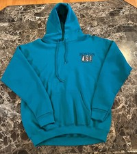 Boston Massachusetts Nautical Hoodie Sweatshirt Vtg 90s 80s Made In USA Size L