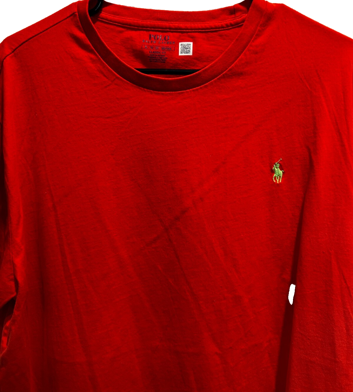 Polo Ralph Lauren Classic Fit T Shirt Uomo XL Rosso Cotone Tee Pony Logo