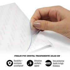 Pellicola Adesiva Protettiva in Crystal 30x60 Tasparente Resistente 0,5 mm 