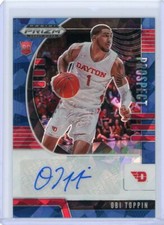2020 Panini Prizm Draft Picks Blue Cracked Ice Rookie Auto #PA-OT Obi Toppin