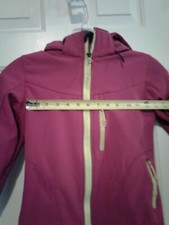 Girls Pink Coat W/ Removable Hood Size Small