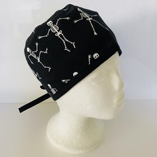 Surgical Cap Tieback Style Unisex- Halloween Dancing Skeleton