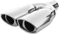 Auspuffblende Endrohr Edelstahl Doppel Universal Für Opel Corsa Astra Vectra