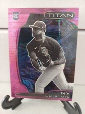 2022 Panini Chronicles Titan Pink Pulsar Luis Gil #7 Yankees Parallel  E-16