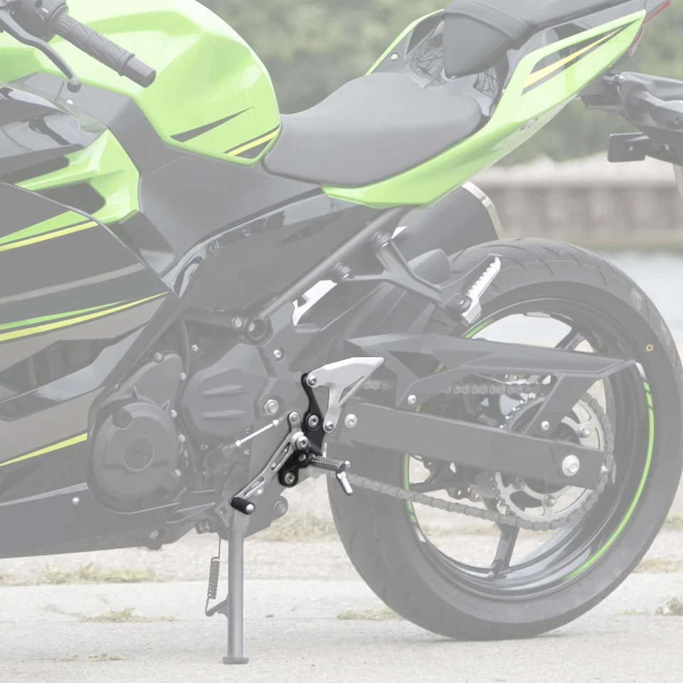Front Foot Pegs Rest Bracket Fit For Kawasaki Ninja 400 2018-2024 Z400 2019-2024 - Image 3 of 4