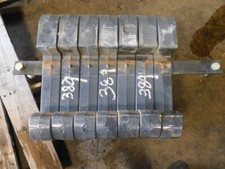 (7) Kubota Tractor Front Suitcase Weights And Bracket 100 Lbs Tag #389outs