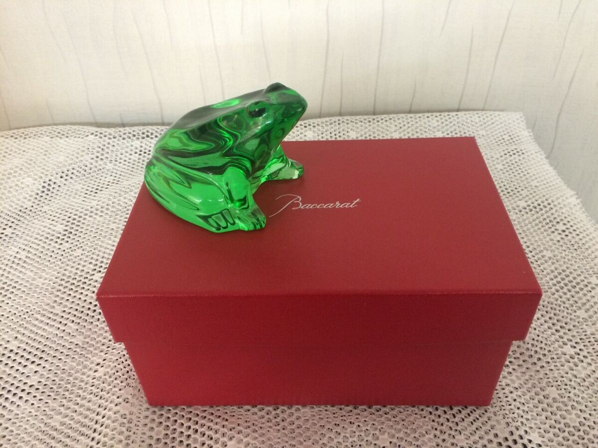 Green Frog Baccarat Crystal | eBay Green Frog Baccarat Crystal | eBay