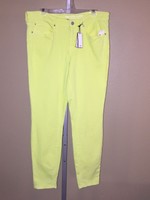 Women's The Gap Neon Alarm Clock Yellow Skinny Legging Pants, Size 12 Women's The Gap Neon Alarm Clock Yellow Skinny Legging Pants, Size 12